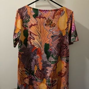 Gorman Iris Veins Swing Dress Size S 